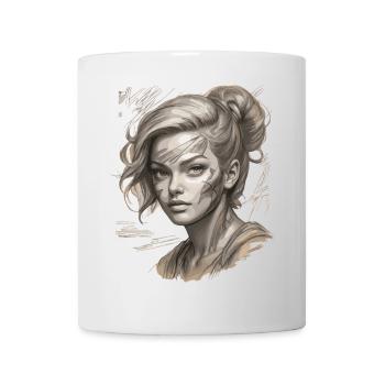 Elegant illustration with modern touches - Mug - white - Front