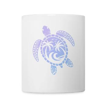 Schildkröten Motiv Wellen Festival Turtle Surfer - Tasse - Weiß - Vorne