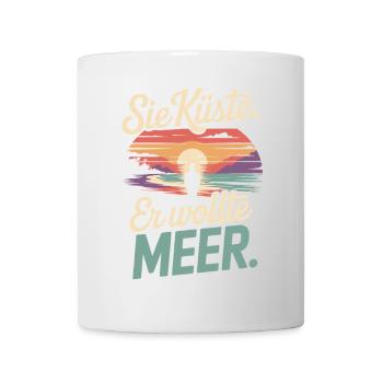 You Coast He Wanted Sea Beach Love Wave Surfer - Mug - white - Front