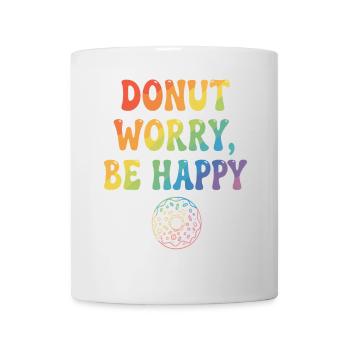 Donut Worry, Be Happy – Donut - Mug blanc - blanc - Devant