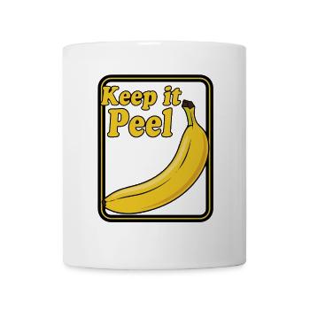 Keep Peel – Humour à la banane - Mug blanc - blanc - Devant