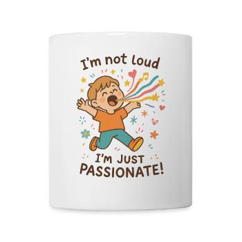 Je ne suis pas bruyant, je suis juste un enfant passionné de la maternelle - Mug blanc - blanc - Devant