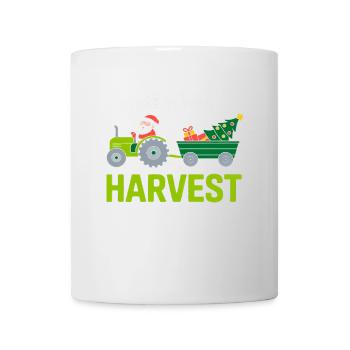Tis The Season To Harvest Farm Tractor Christmas - Mug - white - Front
