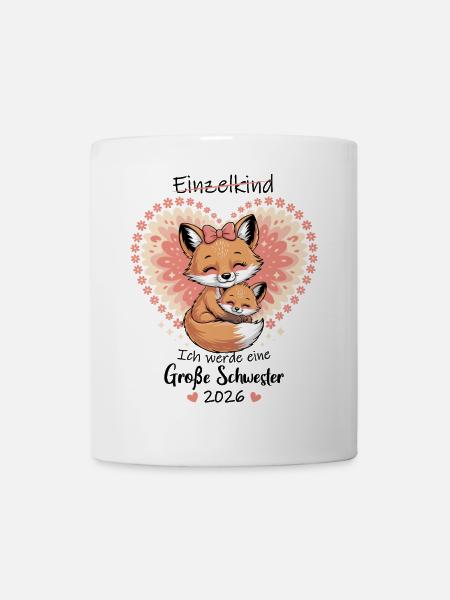 Nachwuchs Verkünden Ich Werde Große Schwester 2026 - Tasse - Weiß