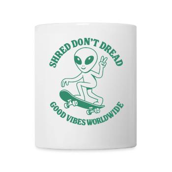 Skateboard Alien Vibes - Mug blanc - blanc - Devant