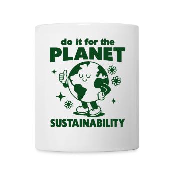 Coup de pouce à la planète - Mug blanc - blanc - Devant