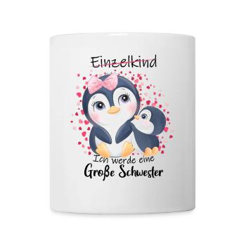 Nachwuchs Verkünden Ich Werde Große Schwester 2027 - Tasse - Weiß - Vorne