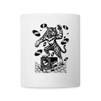 Chemise en vinyle Big Cat : boîte à musique avec puissance sonore - Mug blanc - blanc - Devant