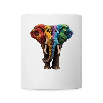 Éléphant Proboscis Afrique Safari Wilderness Éléphant - Mug blanc - blanc - Devant