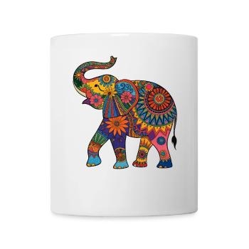 Elefant Rüsseltier Afrika Safari Wildnis Elefanten - Tasse - Weiß - Vorne