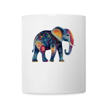 Éléphant Proboscis Afrique Safari Wilderness Éléphant - Mug blanc - blanc - Devant