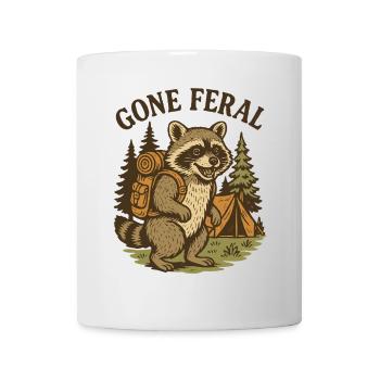 Gone Feral Prepper Survival Bushcrafting - Mug - white - Front