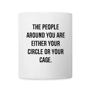 the people around you are either your circle - Mug - white - Front