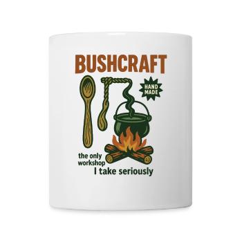 Bushcraft Prepper Survival Bushcrafting Workshop - Mug - white - Front