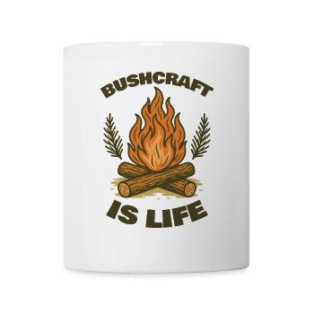Bushcraft Is Life Prepper Survival Bushcrafting - Mug - white - Front