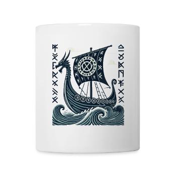 Chemise Viking Runes Mythologie Nordique - Mug blanc - blanc - Devant