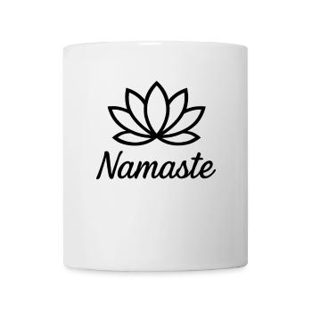 Namaste – Lotus Flower Yoga Design - Mug - white - Front