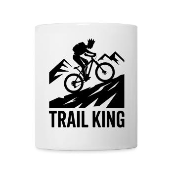 Trail King MTB Crown Silhouette - Mug - white - Front