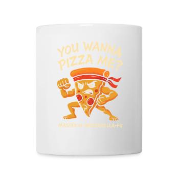 Willst du eine Pizza? - Tasse - Weiß - Vorne