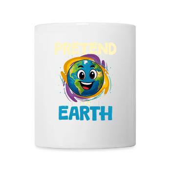 Erde Planet - Tasse - Weiß - Vorne