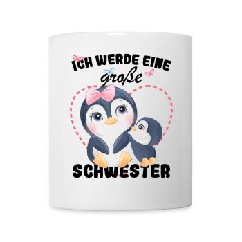 Nachwuchs Verkünden Ich Werde Große Schwester 2027 - Tasse - Weiß - Vorne