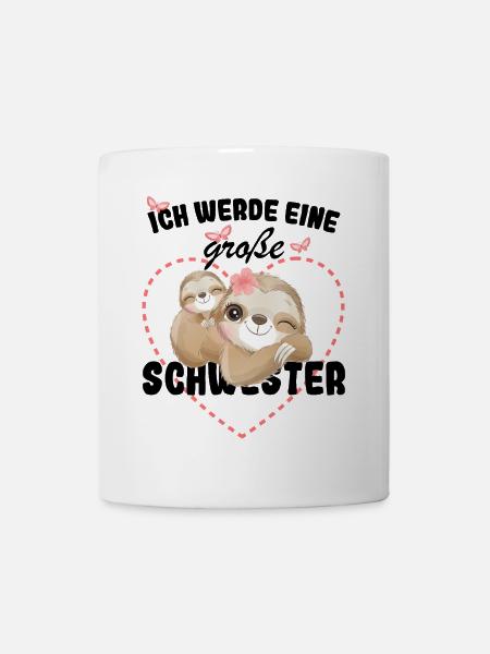Nachwuchs Verkünden Ich Werde Große Schwester 2026 - Tasse - Weiß