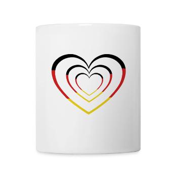 Germany Heart Hearts Retro German - Mug - white - Front