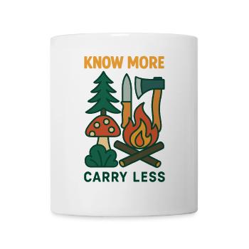 More knowledge less carry survival techniques - Mug - white - Front
