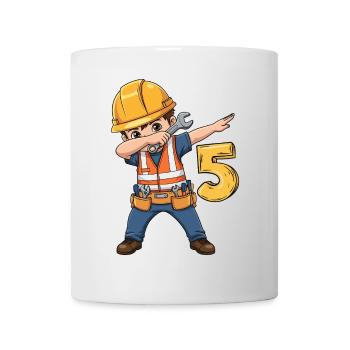 Construction worker 5 years old - Mug - white - Front