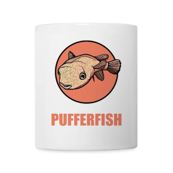 Poisson-globe Poisson-globe - Mug blanc - blanc - Devant