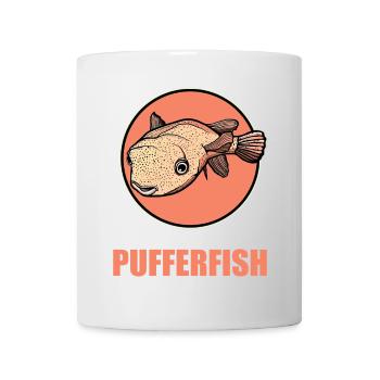 Poisson-globe Poisson-globe - Mug blanc - blanc - Devant