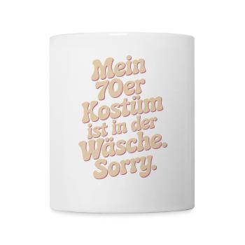 70s Costume Is In The Lingerie 70s Party 70s - Mug - white - Front