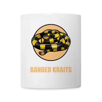 Banded Krait Gebänderter Krait - Mug - white - Front