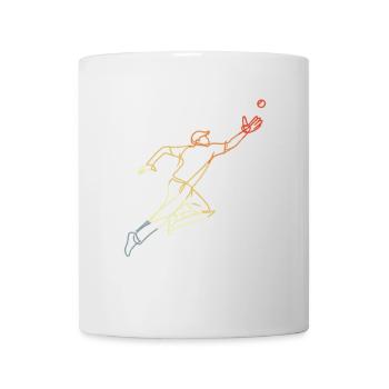 Cricketer Sketch Vintage Look - Mug - white - Front