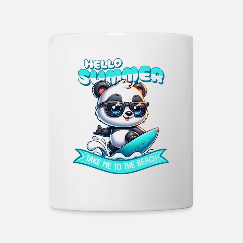 Panda Surfer Summer - Mug - white
