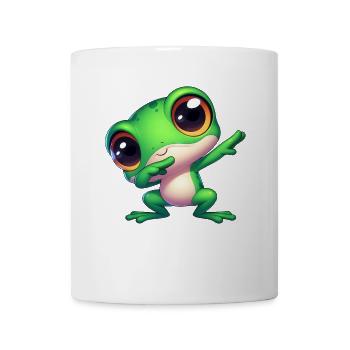 Niedlicher Frosch Dab Gamer Tierschutz Cartoon - Tasse - Weiß - Vorne