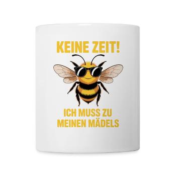Abeilles pas le temps que j’ai d’aller chez mes filles apicultrices - Mug blanc - blanc - Devant