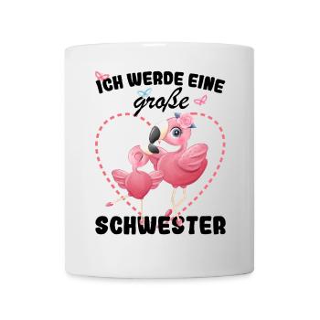 Nachwuchs Verkünden Ich Werde Große Schwester 2027 - Tasse - Weiß - Vorne