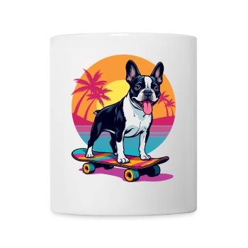 Skater Bulldogge - Tasse - Weiß - Vorne
