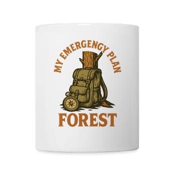 My Emergency Plan Forest Prepper Survival - Mug - white - Front