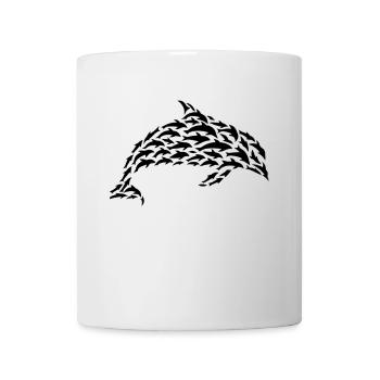 Dolphin Silhouette Dolphinfish Dolphin Lover - Tasse - Weiß - Vorne