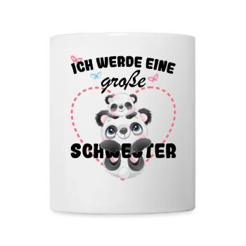 Nachwuchs Verkünden Ich Werde Große Schwester 2027 - Tasse - Weiß - Vorne