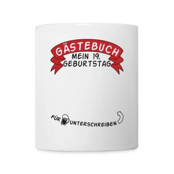 Guestbook My 19th Birthday Gift Idea - Mug - white - Front