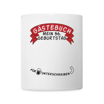 Livre d’or Mon idée cadeau 56e anniversaire - Mug blanc - blanc - Devant