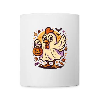 Geisterhuhn Trick-or-Treat Halloween - Tasse - Weiß - Vorne