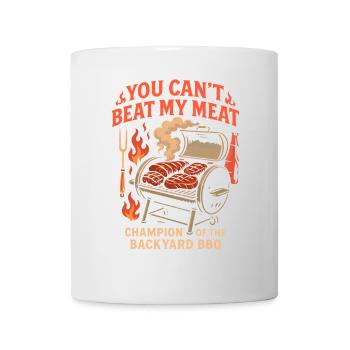 Du kannst mein Fleisch nicht schlagen - Tasse - Weiß - Vorne