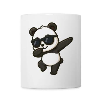 Cooler Panda Sonnenbrille Tanzen Dab Cartoon Kids - Tasse - Weiß - Vorne