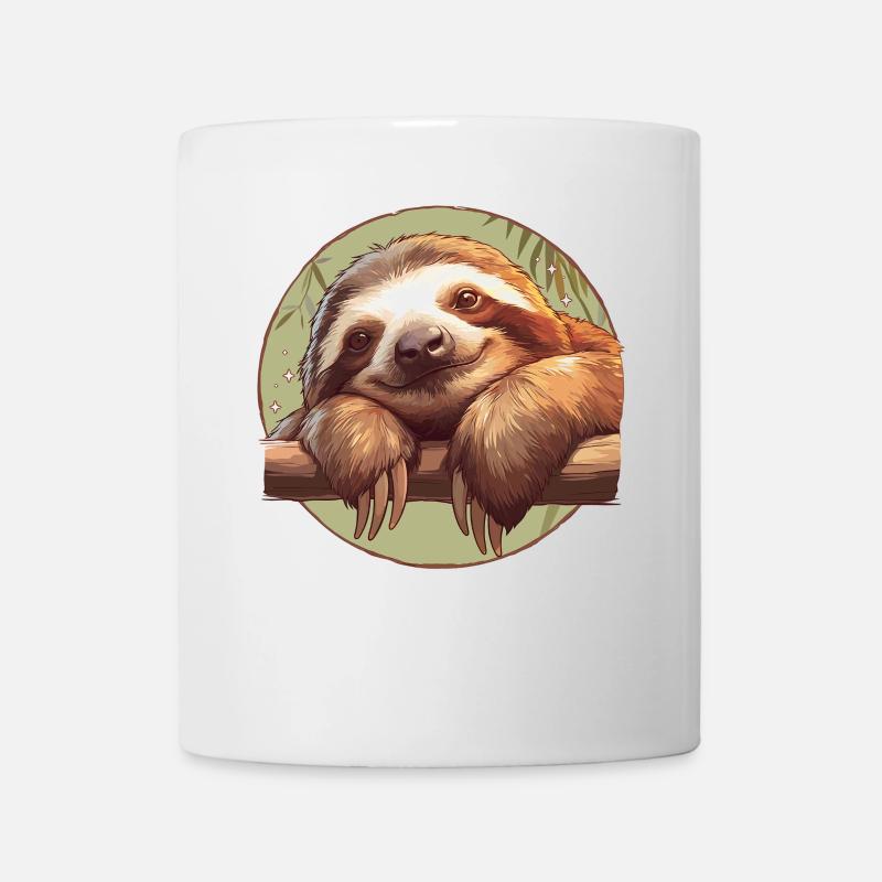 Faultiere Faultier - Tasse - Weiß