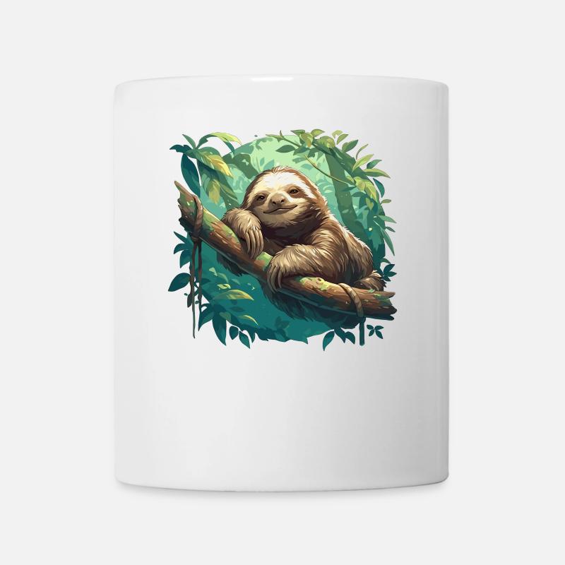 Faultiere Faultier - Tasse - Weiß