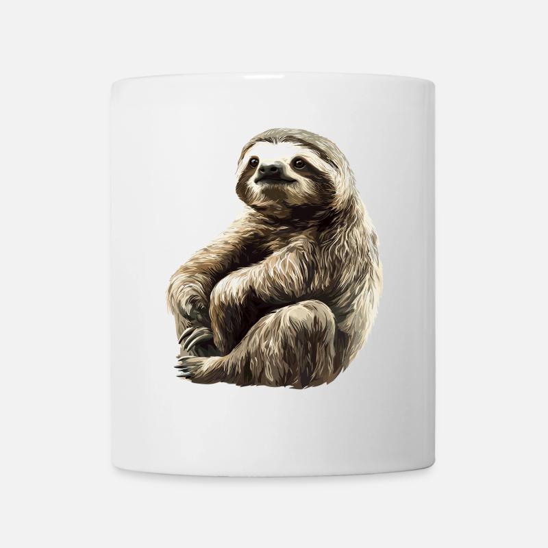 Faultiere Faultier - Tasse - Weiß